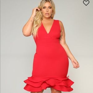 Fashion nova dates with babe ruffle dress